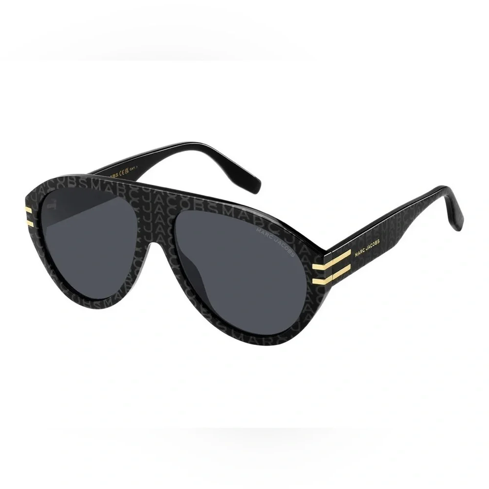 NWT Marc Jacobs Marc Black Aviator Sunglasses